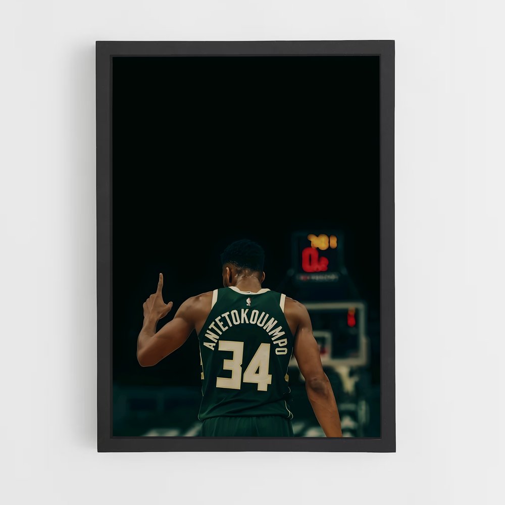 Poster Thanasis de antetokounmpo – affiche Basketball (vue 2)